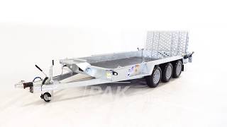 Ifor-Williams GH 146 Machinetransporter tridemas 419x184cm 3500kg video