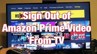 How to Sign Out of Amazon Prime Video App from Smart TV