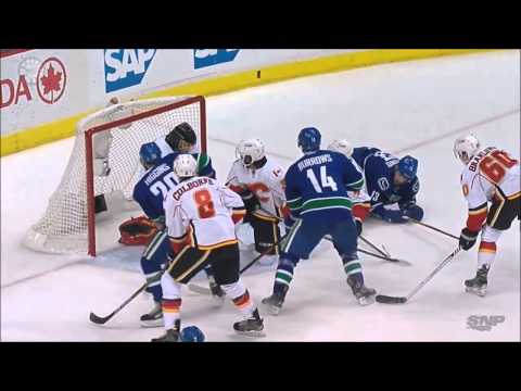 Canucks vs Flames - Game 2 Highlights - 4/17/15 - HD