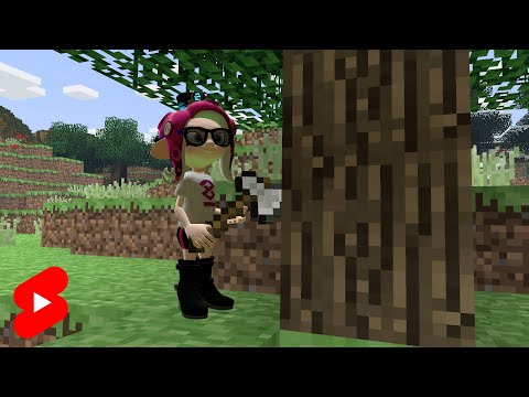 Eliza Tries to Cut a Tree in Minecraft?! 😱