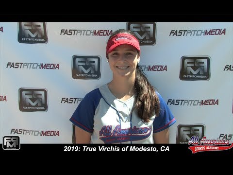 2019 True Virchis Pitcher Softball Skills Video - All American Sports Academy