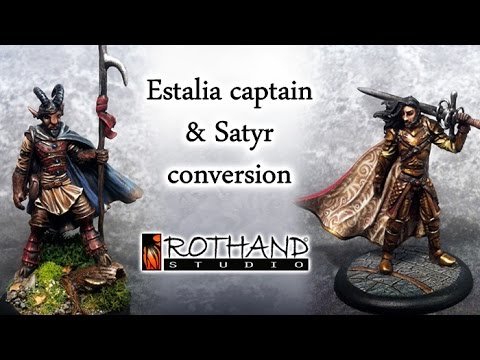 Satyr and Estalia captain conversion - Rothand Studio