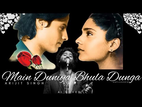Main Duniya Bhula Dunga (Unplugged) I Arijit Singh I AI Cover I Aashiqui I Lyrical Video