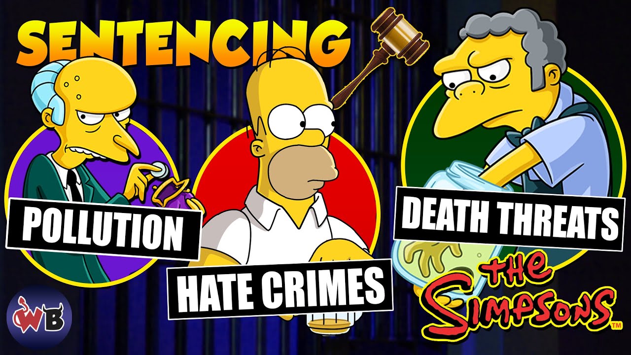 ⚖️ Sentencing The Simpsons Characters For Their Crimes ⚖️ (Homer, Mr. Burns, Moe, Sideshow Bob)