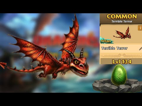 Terrible Terror Max Level 134 Titan Mode - Common Dragon - Dragons:Rise of Berk