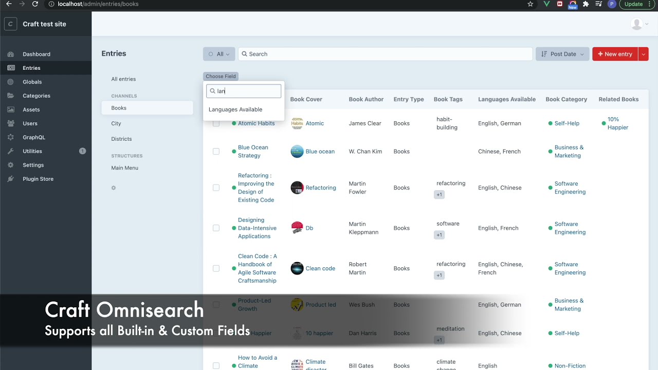 Omnisearch plugin for Craft CMS 3.x