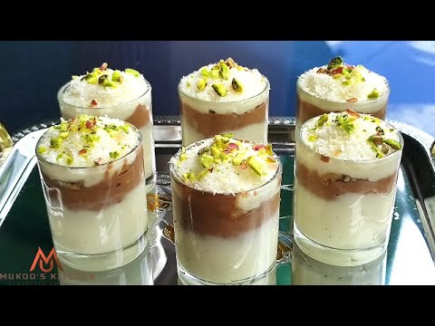 Delicious Turkish Pudding with Chocolate Sauce | Turkish Dessert Recipe | Easy Dessert Recipe