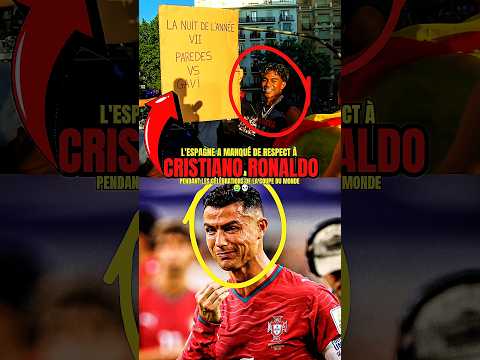 L'Espagne a manqué de respect à Cristiano Ronaldo pendant les célébrations de la Coupe du monde  😭💀