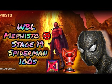 WBL Mephisto 👹 Male - Stage 19: Spiderman (Black&Gold) - 100s??
