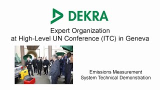 DEKRA - ITC - United Nations - Emissions Measurement System Technical Demonstration - Powershoots