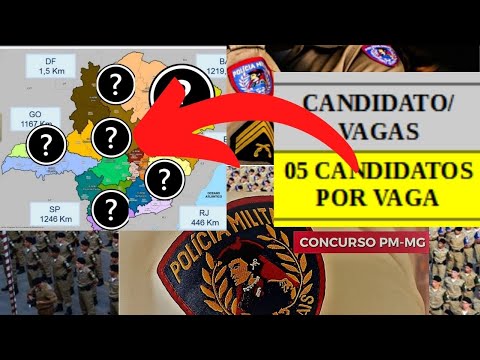 🚨 QUAIS AS REGIÕES ( RPM) MENOS CONCORRIDAS DO CONCURSO PMMG SOLDADO (CFSD PMMG)