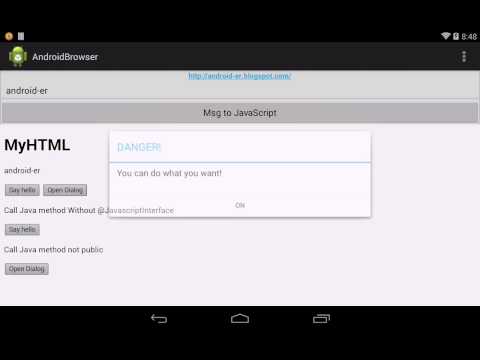 Calling Between Android Java Methods And Webview Javascript With Javascriptinterface