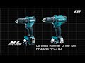 Makita HP333DWAE Akumuliatorinis smūginis gręžtuvas 12V MAX, 2x 2,0 Ah Li-ion 30/14 Nm, 1,1kg, 10mm