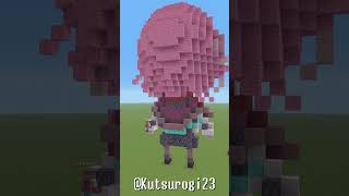 【マイクラ】鷹嶺ルイさんを作ってみる！ホロライブメンバー全員作る！ #shorts  #minecraft #hololive