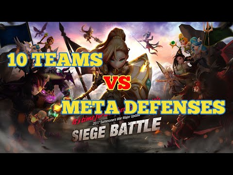 10 Teams VS BEST Meta Defenses in G3 Siege Battle - Summoners War