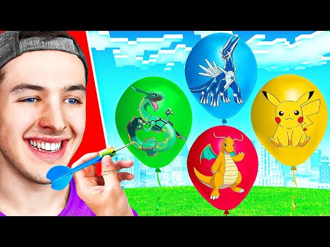 Unleashing God Pokemon by Popping Balloons