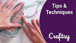 Zigzag Crochet: Weaving in Thread Tails