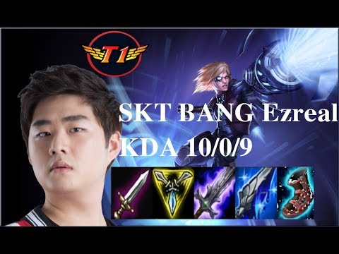 SKT T1 Bang EZREAL vs KOG'MAW ADC |  Patch 8.5 Korea Ranked