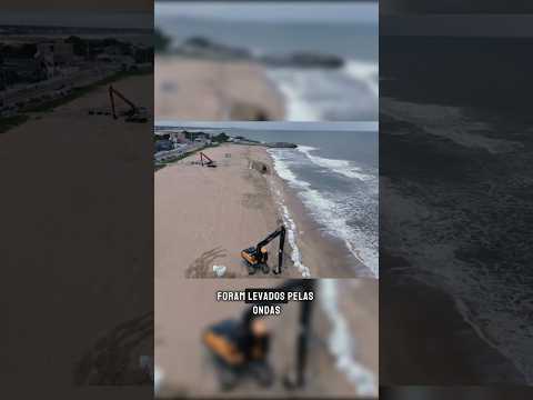 A polêmica obra da engorda da praia de Matinhos #polemica #matinhos #litoraldoparana