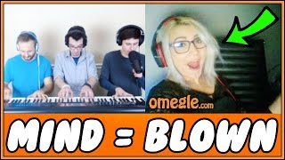 Epic Piano Trio SHOCKS People On Omegle!! (Reactions)