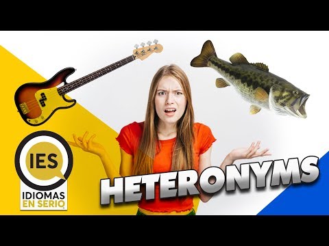 Tu clase en inglés de IES #15 - HETERONYMS