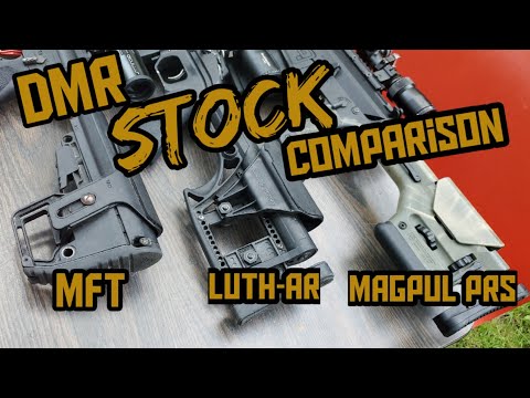 Precision Gas Gun/DMR Stock Comparison |M.F.T,  Luth-AR, Magpul PRS