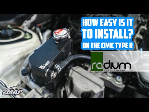 Radium Engineering Coolant Expansion Tank Installation and More! | Civic Type R Build Ep. 5