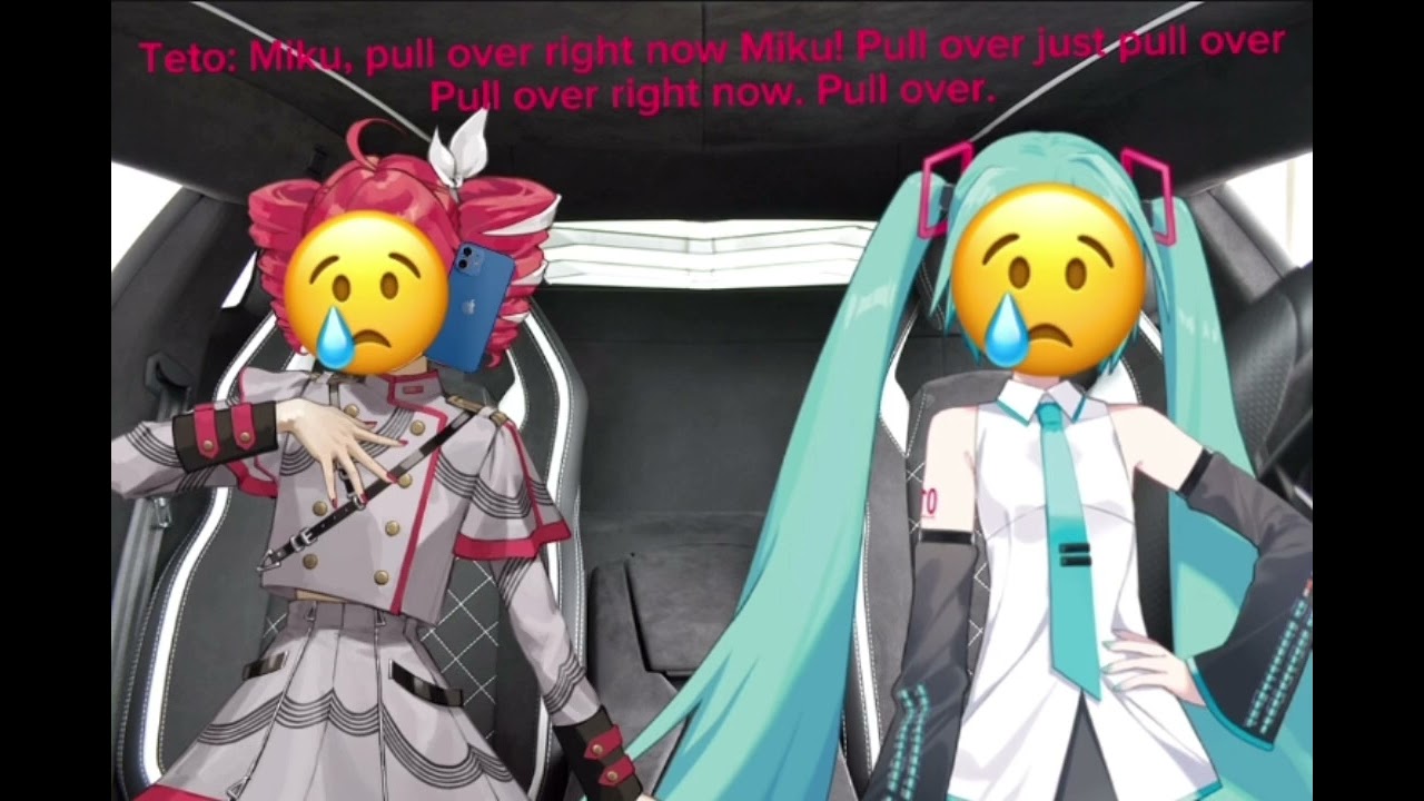 Miku and Teto crying over Neru’s collision