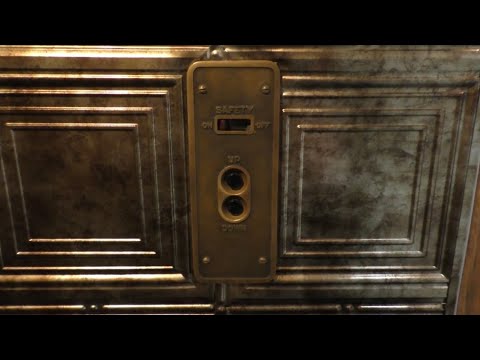 Vintage Otis Traction Elevator at Crossroads Furniture in Crawfordsville, IN