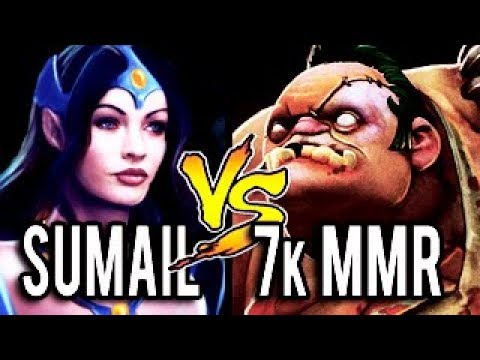 SumaiL [Mirana] Vs 7k MMR Pro Pudge - Arrow Master Shot Hack Brains Dota 2