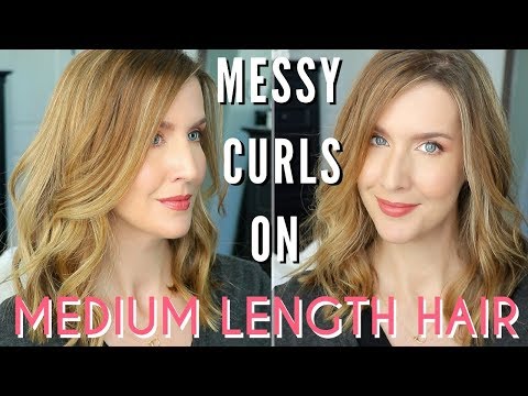 How To Style A Long Bob | EASY Undone Curls Tutorial Video