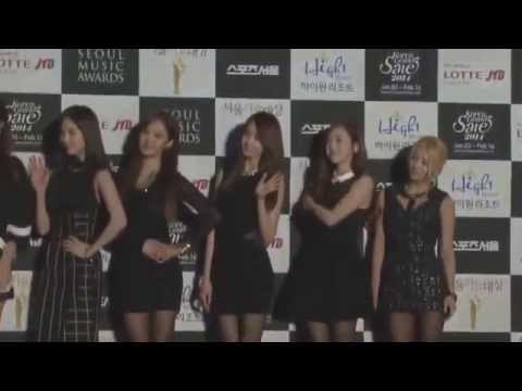 SNSD Red Carpet '14 Seoul Music Awards Jan 23, 2014 GIRLS' GENERATION HD