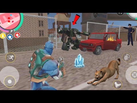 Rope Hero: Vice Town (Rope Hero Fight Car Robot) Rope Hero in Fincher Motors Factory - Gameplay HD