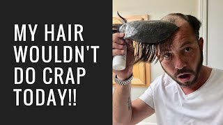 Hair replacement Men's Hair System Review My Hair Wouldn't Do Crap Today!