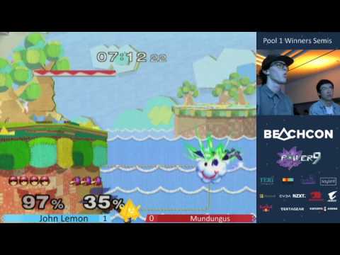 Beachcon 2017 - SSBM - John Lemon (Falcon) VS Mundungus (Falco) - Pools