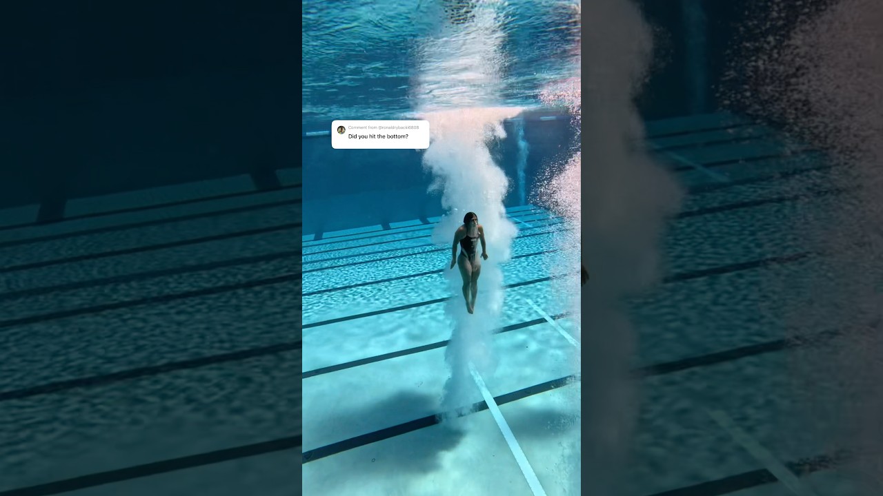 Do divers ever hit the bottom of the pool? 😳