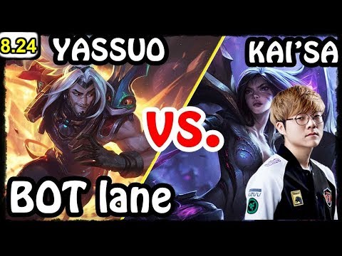 [ SKT T1 Teddy ] Yasuo vs Kai'sa ADC Patch8.24 KR Ranker - KDA 5 / 2 / 5