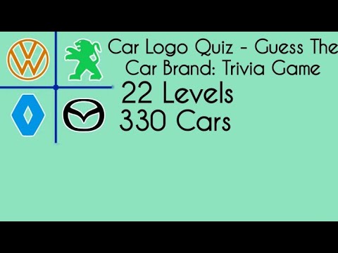 Car Logo Quiz Guess The Car Brand: Trivia Game - All 22 Levels, 330 Cars