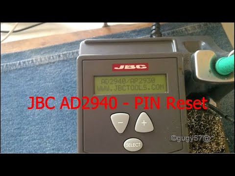 JBC AD2940 - PIN Reset