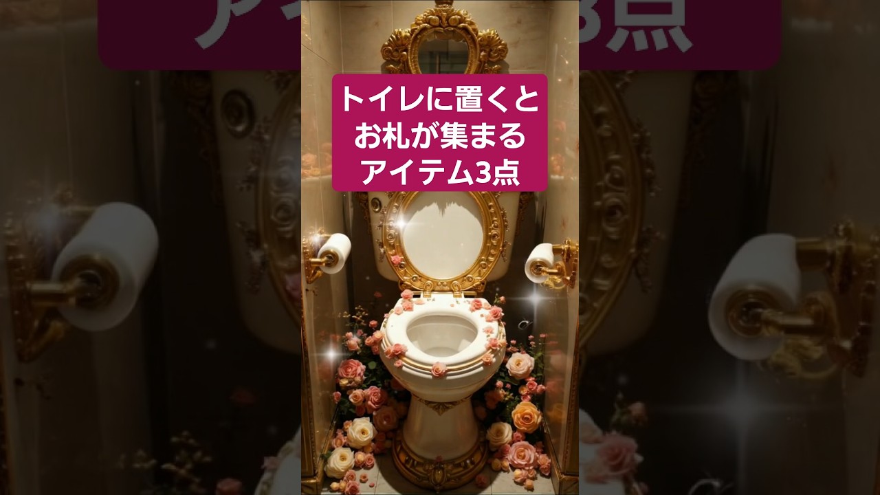 トイレに飾るとどんどんお札が集まるアイテムを3点ご紹介します‼️✨#開運 #金運 #財運 #金運アップ