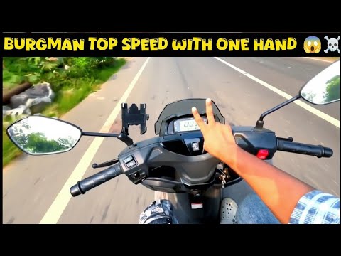 Suzuki Burgman Street EX BS6 🔥125 Top Speed 😲 With one Hand | shocking result 😱|  Rehan Lifestyle
