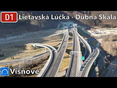 Diaľnica D1 Lietavská Lúčka - Dubná Skala s tunelom Višňové (po otvorení)