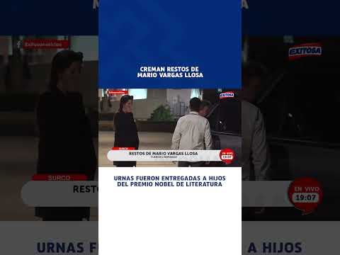 Los restos de Mario Vargas Llosa fueron incinerados y entregados a sus hijos | Buzz