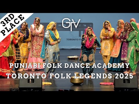 Punjabi Folk Dance Academy | 3rd Place Music Giddha Category | Toronto Folk Legends 2025