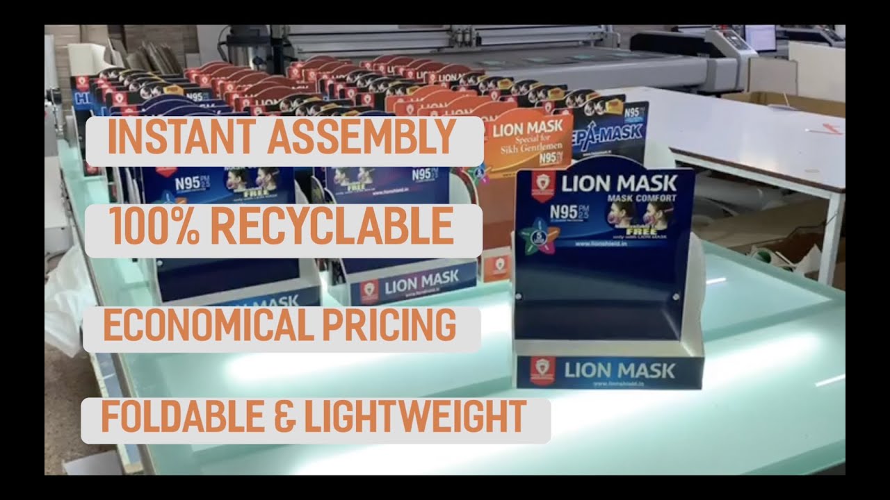 Counter Top Display Unit (CTU) - Ships Flat and Self Assembles Instantly