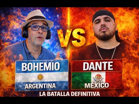 BOHEMIO VS DANTE BATALLA  ESCRITA CON RIMAS PERSONALES CALAMBURES RIPIOS Y RETRUECANOS