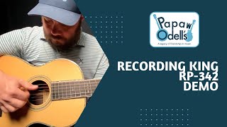 Video thumbnail for Recording King RP-342 Parlor Guitar Demo by Papaw Odells