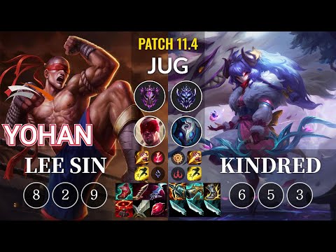 HLE yoHan Lee Sin vs Kindred Jungle - KR Patch 11.4