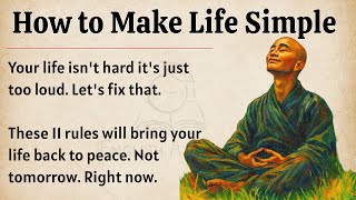 How to Make Your Life Simple || Simplify Everything || Graded Reader || Improve Your English Fluency