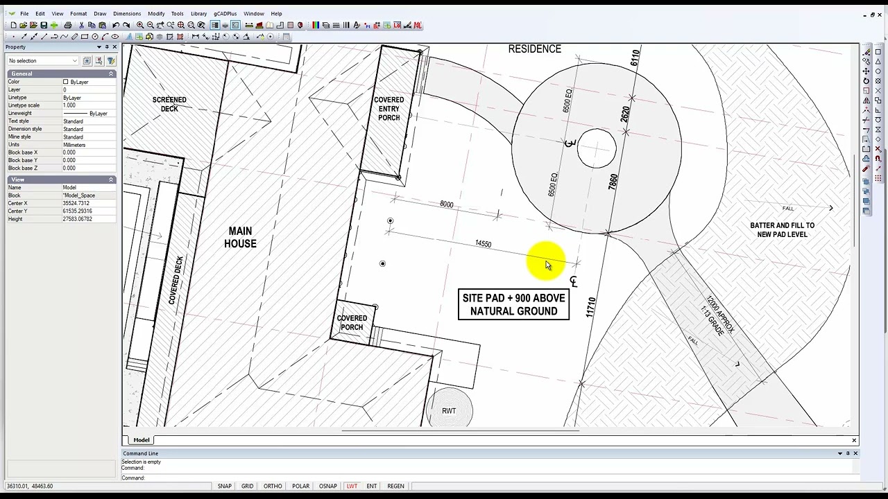 Convert a PDF file to an image and use in gCADPlus as a base plan